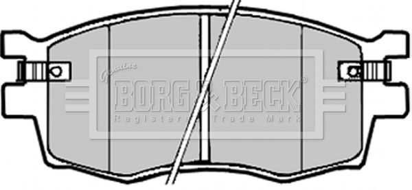 BORG & BECK Комплект тормозных колодок, дисковый тормоз BBP1923